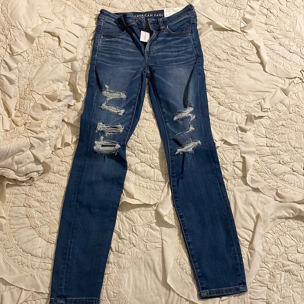 american eagle ripped jeans